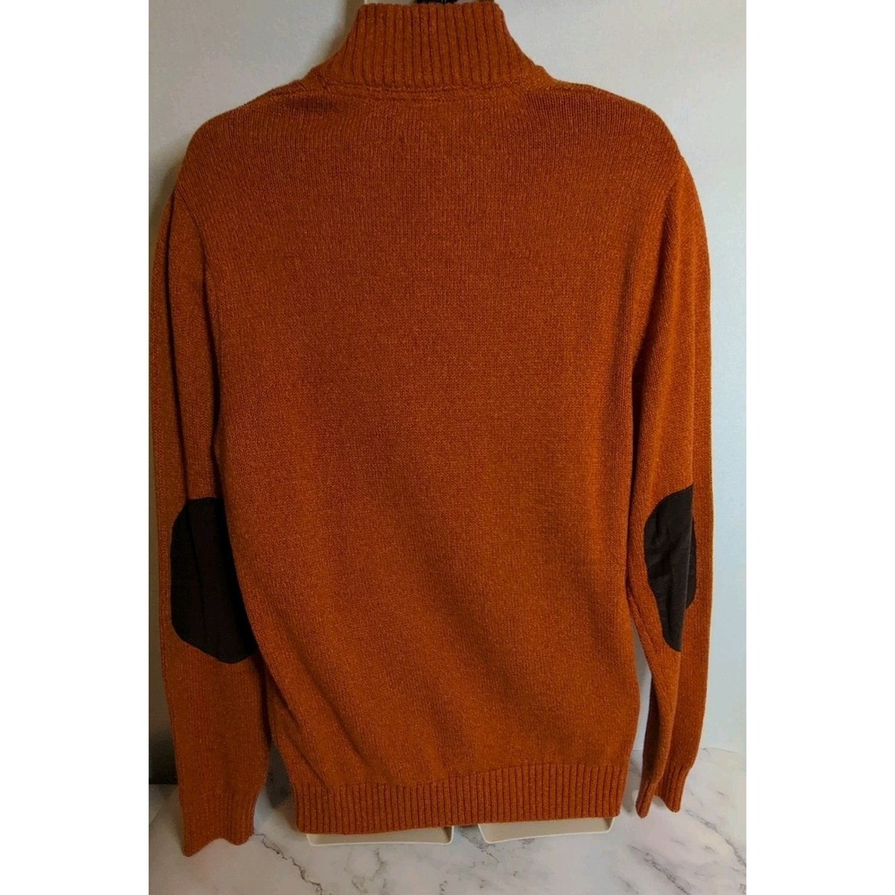 Chaps Men's Mock-Neck Sweater Medium Burnt Orange In Color New With Tags - Picture 6 of 12